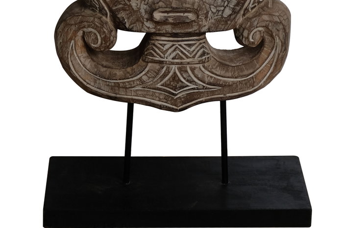 DKD Home Decor Figura Suar y Hierro Máscara Tribal