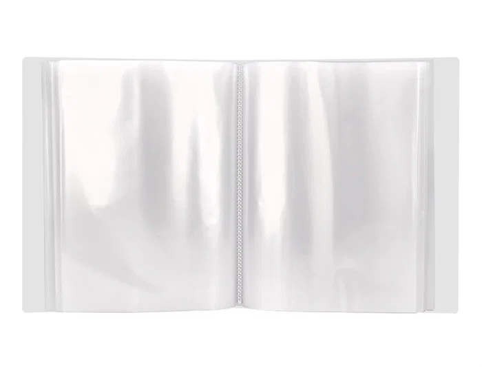 Liderpapel Carpeta Personalizable A4 con 100 Fundas Transparentes de Polipropileno y Cajetín