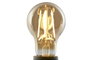 DKD Home Decor Bombilla LED Cristal Ahumada Ámbar 650 Lumens E27