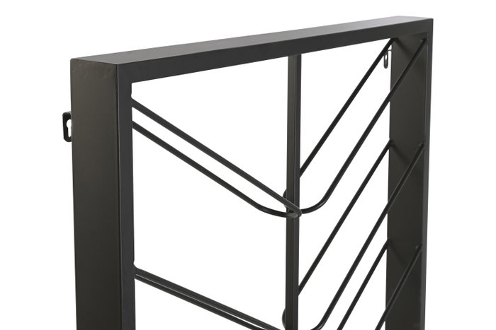DKD Home Decor Botellero Loft Negro Metal 16 Botellas 6 x 160 x 70 cm