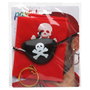 Set Pirata Rojo 3 Piezas - Pañuelo, Parche y Pendiente para Disfraces de Adulto