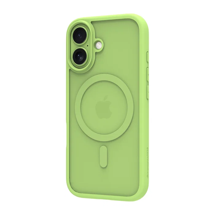 Apple iPhone 17 - Funda Grenen MS, Verde Pálido, Plástico Reciclado, Resistente a Impactos y Polvo, Carga Inalámbrica