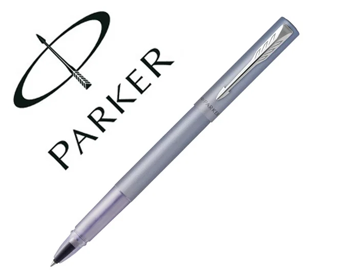 PARKER Roller Vector XL Azul Plata Punta Fina PARKER Roller Vector XL Azul Plata Punta Fina