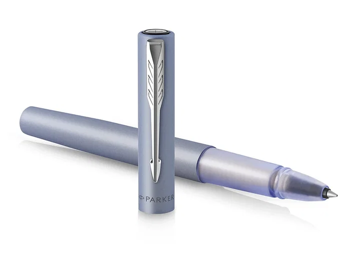 PARKER Roller Vector XL Azul Plata Punta Fina PARKER Roller Vector XL Azul Plata Punta Fina