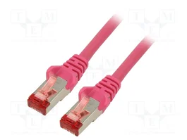 GOOBAY Patch cord Cat 6 S/FTP de 10m Rosa