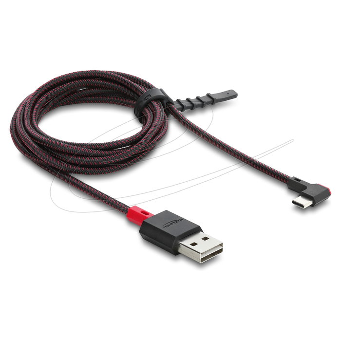 DeLOCK 81547 Cable USB 2.0 Tipo-A a USB Tipo-C Angular 2 m Rojo/Negro DeLOCK 81547 Cable USB 2.0 Tipo-A a USB Tipo-C Angular 2 m Rojo/Negro