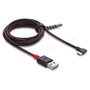 DeLOCK 81547 Cable USB 2.0 Tipo-A a USB Tipo-C Angular 2 m Rojo/Negro