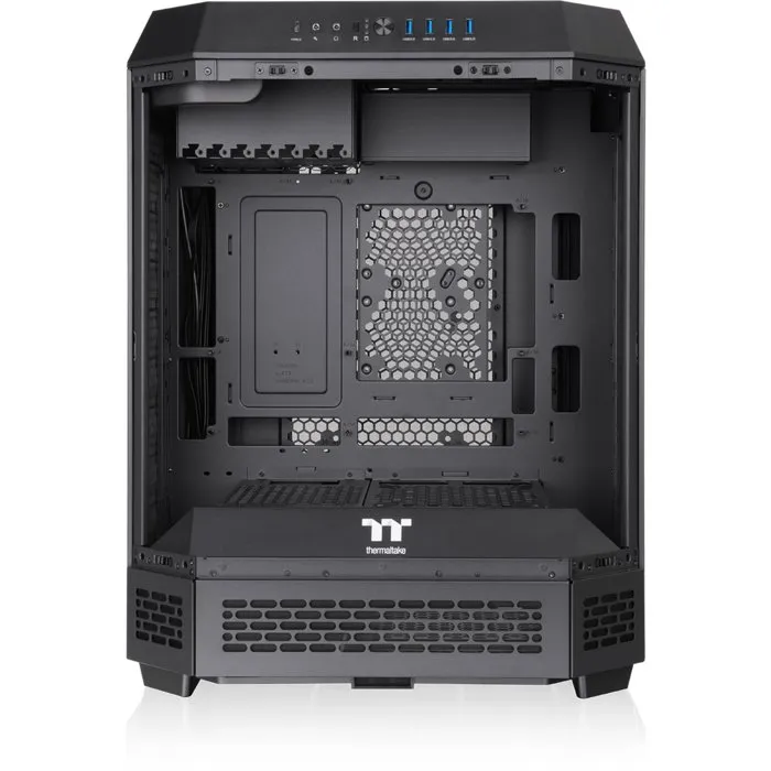 Thermaltake The Tower 600 - Caja de PC Semitorre ATX con 2 Ventiladores 140 mm, Negra - THE1748667903037