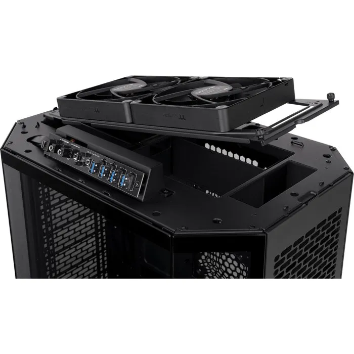 Thermaltake The Tower 600 - Caja de PC Semitorre ATX con 2 Ventiladores 140 mm, Negra - THE1748667903037