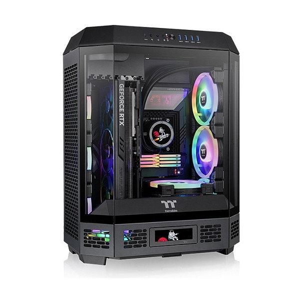 Thermaltake The Tower 600 Black Midi Tower PC SPCC Vidrio Templado CA-1Z1-00M1WN-00 Thermaltake The Tower 600 Black Midi Tower PC SPCC Vidrio Templado CA-1Z1-00M1WN-00