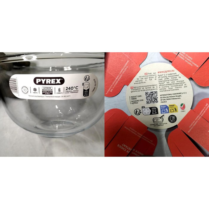 Ô Cuisine Bol de mezclas de vidrio 2L