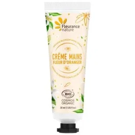 FLEURANCE NATURE Crema de Manos Flor de Azahar 30 ml - Hidratante, Vegana, Textura Ligera no Pegajosa, Enriquecida con Glicerina Vegetal, Manteca de Karité y Aloe Vera