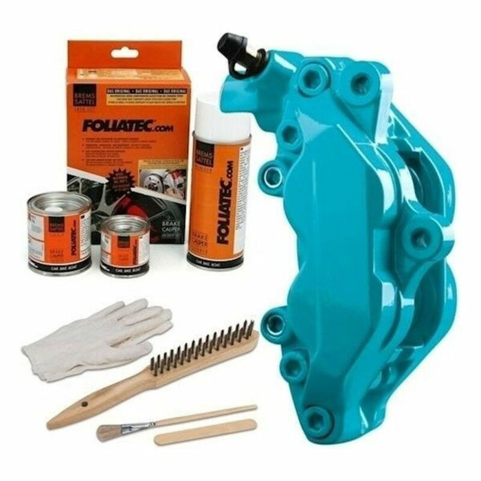 Foliatec Kit Pintura para Pinzas de Freno Midnight Negra 3 Componentes