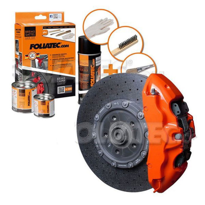 Foliatec Kit Pintura para Pinzas de Freno Midnight Negra 3 Componentes