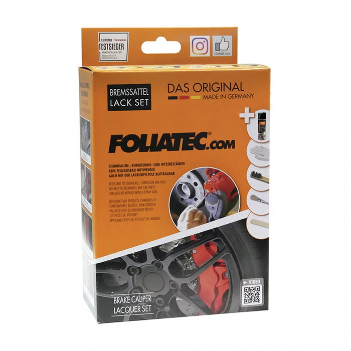Foliatec Kit Pintura para Pinzas de Freno Midnight Negra 3 Componentes