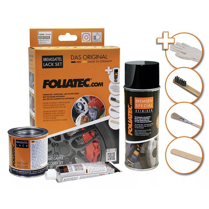 Foliatec Kit Pintura para Pinzas de Freno Midnight Negra 3 Componentes