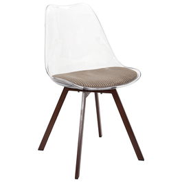 Home Deco Factory Silla Tra. Con Cojín Scott Taupé Plástico