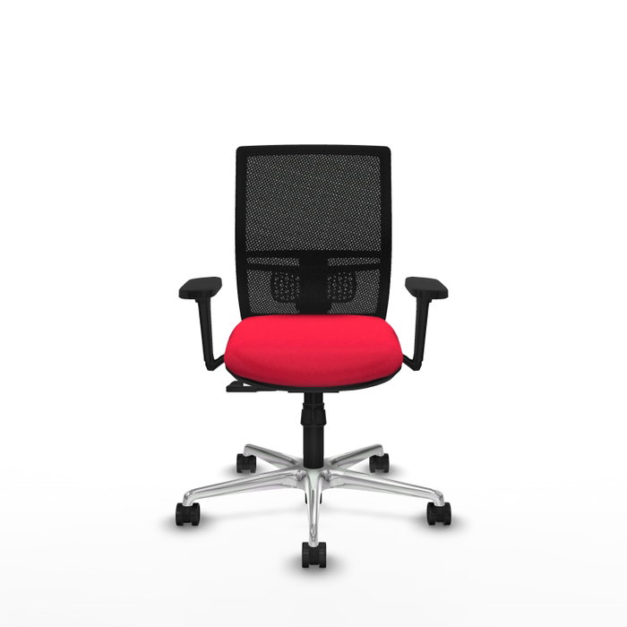 PIQUERAS Y CRESPO Silla de oficina Yunquera con mecanismo Sincro, Rojo y Negro PIQUERAS Y CRESPO Silla de oficina Yunquera con mecanismo Sincro, Rojo y Negro