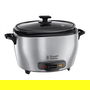 Russell Hobbs 23570-56 Arrocero Maxicook para 14 Tazas de Arroz con Recipiente Antiadherente de 5L y Tapa de Cristal en Acero Inoxidable