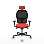 PIQUERAS Y CRESPO Silla de oficina Jorquera Naranja y Negro