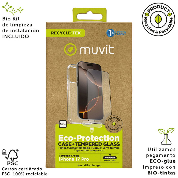Funda y Protector para Móvil Muvit for Change iPhone 17 Pro