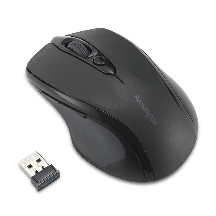 Kensington MY310 EQ Ratón Ergonómico Inalámbrico 2.4 GHz para Oficina, 1600 DPI, 6 Botones, Diseño Sostenible con 59% Reciclado, Compatible con Windows, macOS, Chrome OS