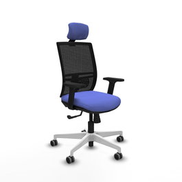 PIQUERAS Y CRESPO Silla de oficina Yunquera Azul claro y Negro
