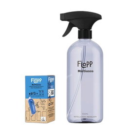 FLOPP Botella Multiusos Eco de 500 ml + Recarga Refill, Limpieza del Hogar