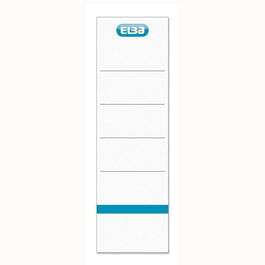 Elba Etiquetas para Archivador Palanca Lomo 80 mm Cartulina Color Hueso 190x54 mm Paquete de 10 Unidades