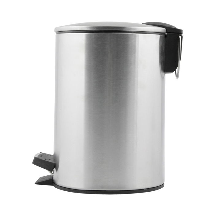 Day Cubo Basura Acero Inoxidable 3 L con Pedal y Cierre Suave Mate 17.5x23.5 cm