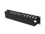Lanberg Organizador de cables 2U 19 pulg. con tapa tipo A negro