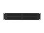 Lanberg Organizador de cables 2U 19 pulg. con tapa tipo A negro