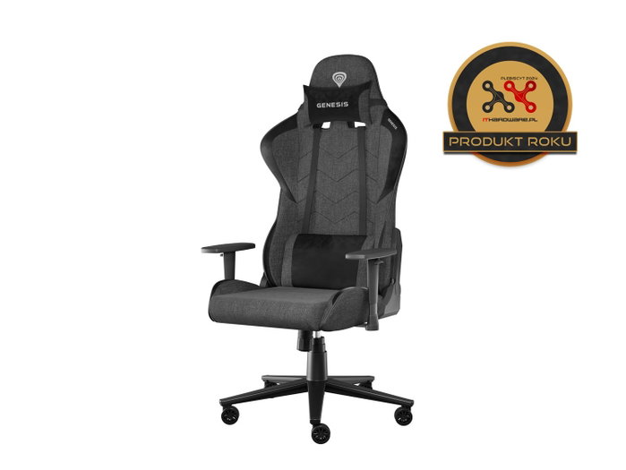 GENESIS Nitro 550 G2 Butaca para jugar Asiento Acolchado Negro, Gris