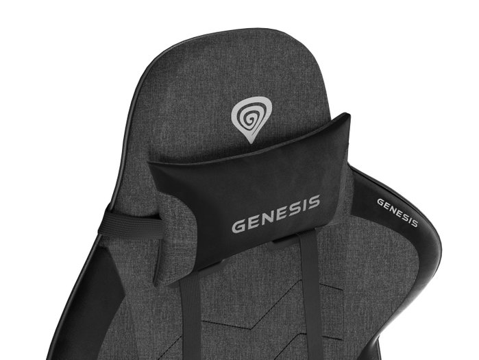 GENESIS Nitro 550 G2 Butaca para jugar Asiento Acolchado Negro, Gris