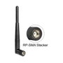 DeLOCK 88461 Antena WLAN Omnidireccional RP-SMA 3 dBi Negra