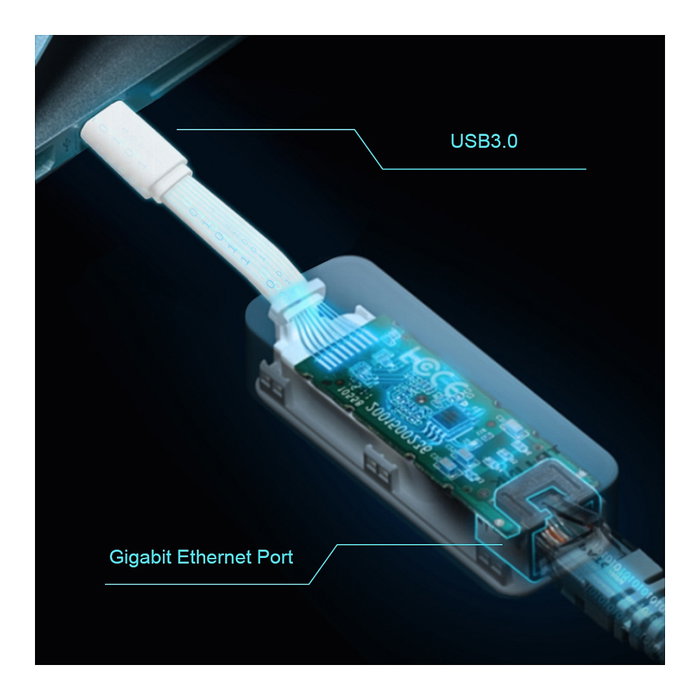 TP-Link UE330C Hub USB-C con 3 Puertos USB 3.0 y Gigabit Ethernet Blanco TP-Link UE330C Hub USB-C con 3 Puertos USB 3.0 y Gigabit Ethernet Blanco