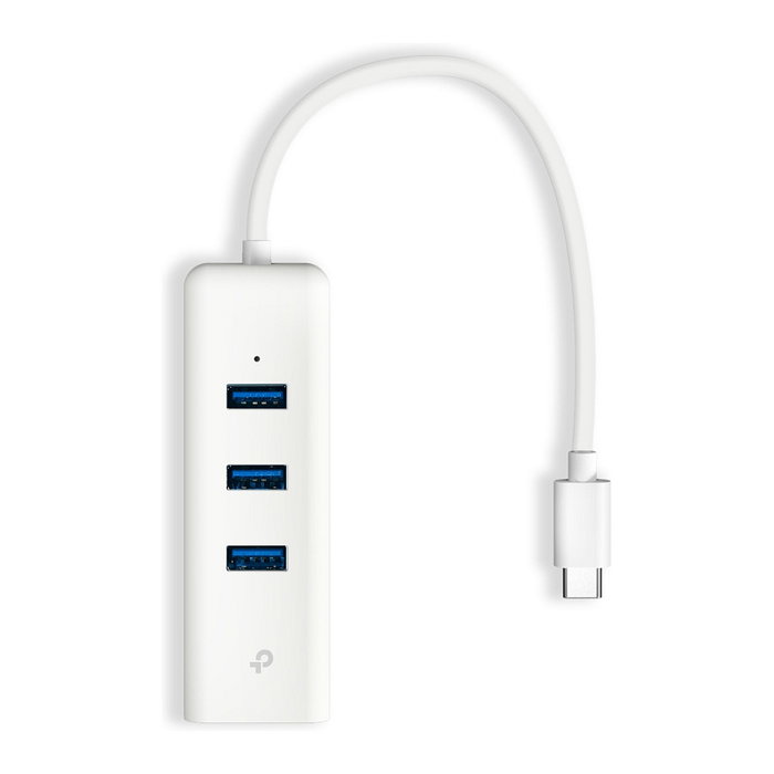 TP-Link UE330C Hub USB-C con 3 Puertos USB 3.0 y Gigabit Ethernet Blanco TP-Link UE330C Hub USB-C con 3 Puertos USB 3.0 y Gigabit Ethernet Blanco