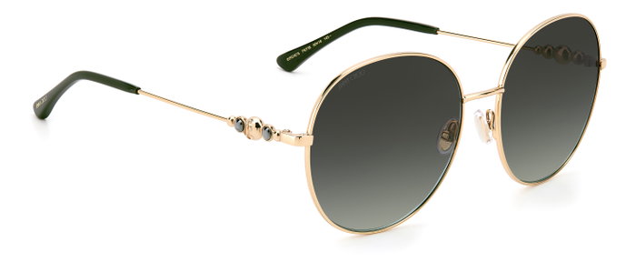 Jimmy Choo BIRDIE-S-PEF-IB Gafas de sol de metal con cristales gris verde Jimmy Choo BIRDIE-S-PEF-IB Gafas de sol de metal con cristales gris verde