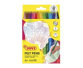 Rotulador Fibra Jovi Felt Pen Estuche De 24 (Set de 12)