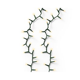 Lumineo Guirnalda LED Compact 750 Leds Parpadeante Exterior Blanco Calido Cable Verde 16 m