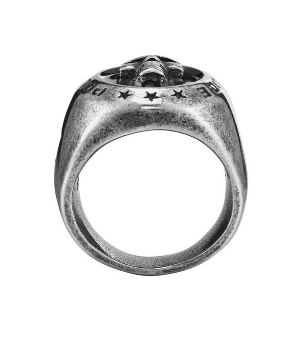 Police PEAGF2212103 Anillo Vertex para Hombre en Acero Inoxidable Gris