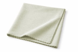 DKD Home Decor Mantel de Algodón Bordado Verde Claro 150x150 cm