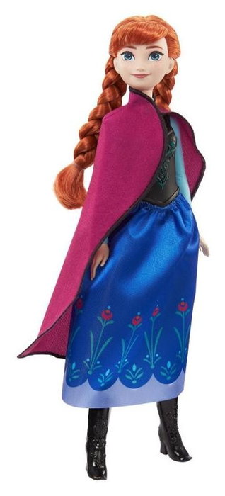 Mattel Muñeca Anna Viajera de Frozen Disney con Capa y Falda
