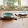 Quid Plato Llano Cerámico Vita Aqua Turquesa 27 cm