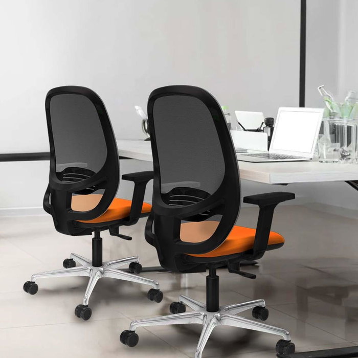 PIQUERAS Y CRESPO Silla de oficina Cilanco con mecanismo Sincro, Turquesa y Gris