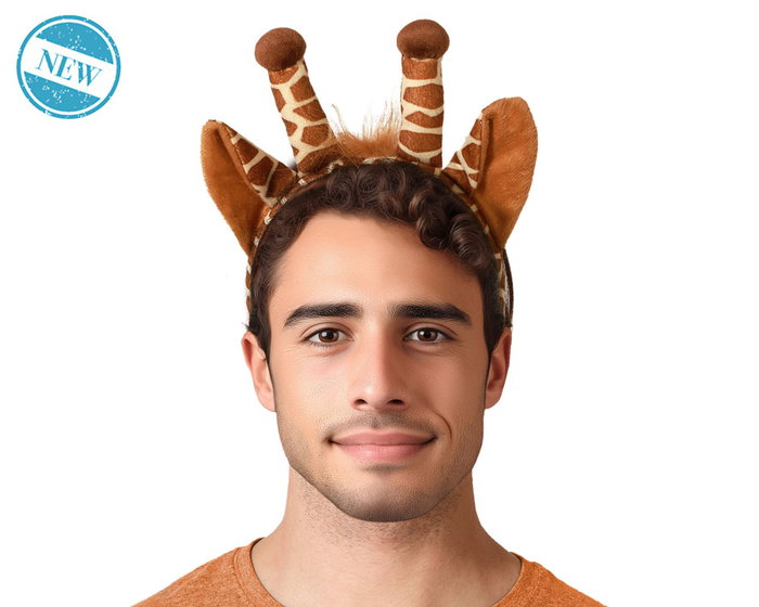 Diadema Con Cuernos Y Orejas De Jirafa Para Disfraz Animal Diadema Con Cuernos Y Orejas De Jirafa Para Disfraz Animal