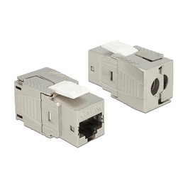 DeLOCK 86288 Módulo Keystone RJ45 Cat.6A Angular Beige