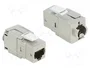 DeLOCK 86288 Módulo Keystone RJ45 Cat.6A Angular Beige