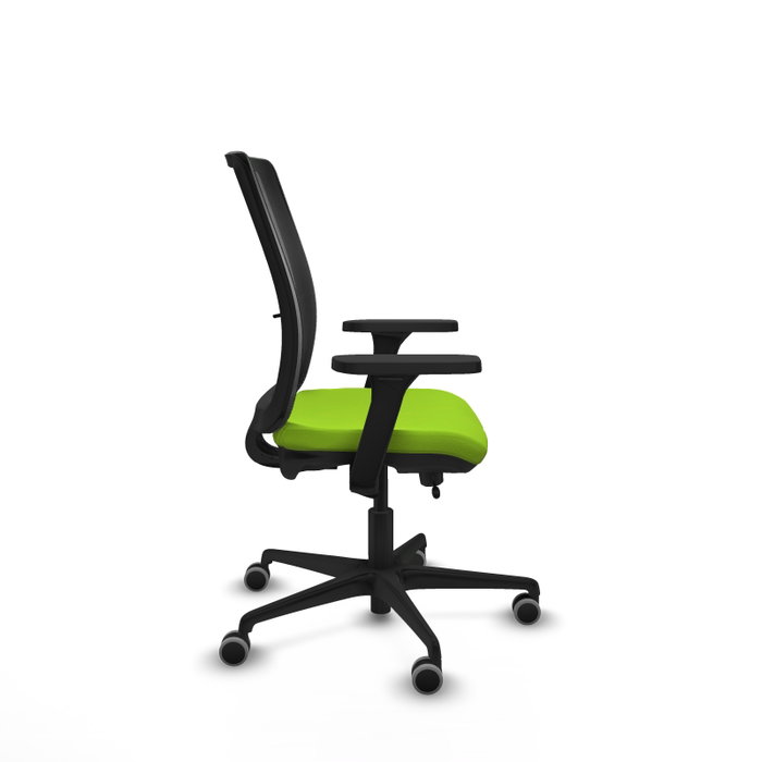 PIQUERAS Y CRESPO Silla de oficina Haches con mecanismo Sincro/Traslack, Pistacho y Negro