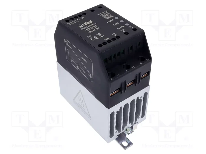RELPOL RSR93-40W25-3 Relé de semiconductor trifásico 25A 200-440VAC RELPOL RSR93-40W25-3 Relé de semiconductor trifásico 25A 200-440VAC